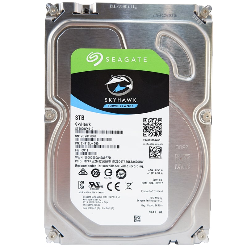 Жесткий диск 3Тб Seagate серия SkyHawk (ST3000VX010) (CN)