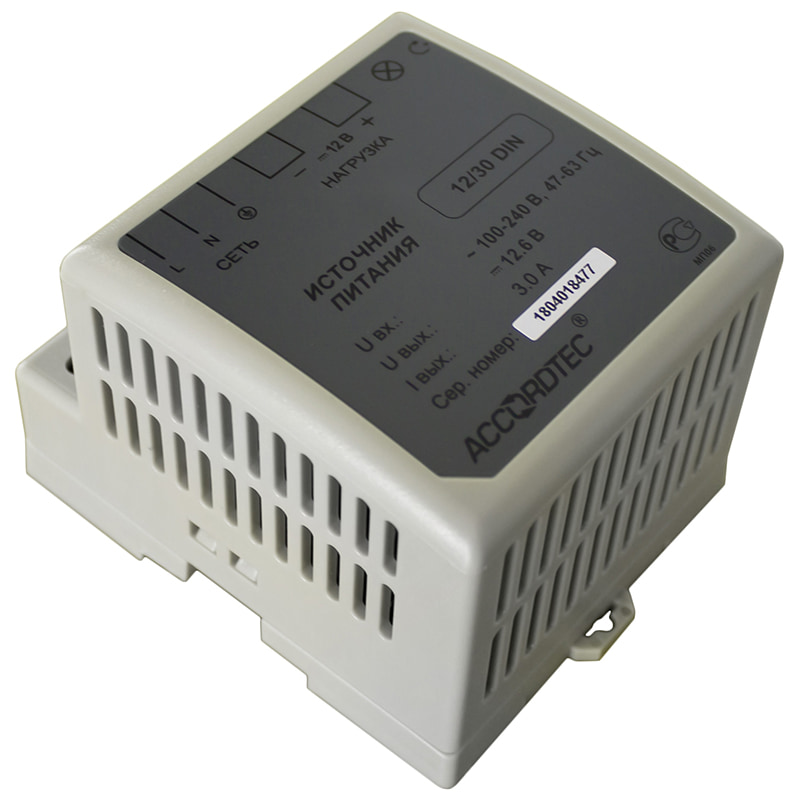 AT-12/30 DIN блок питания AccordTec