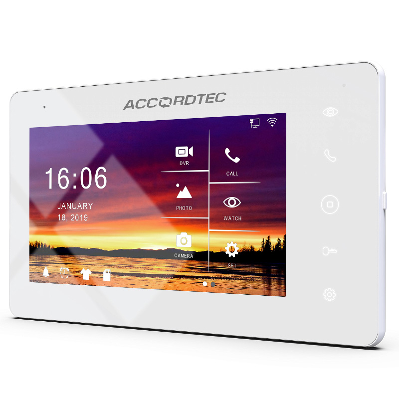 AT-VD A752C/SD WH видеодомофон AccordTec