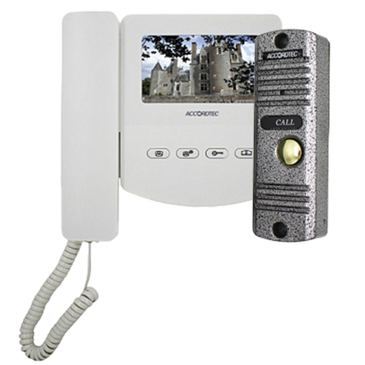 AT-home4 WH-SL комплект видеодомофона AccordTec