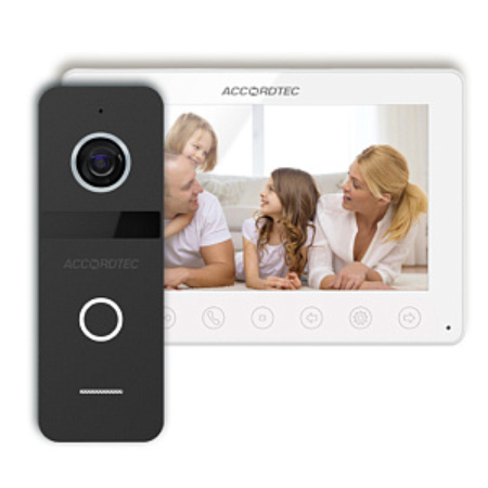 AT-home7 WH-BL комплект видеодомофона AccordTec