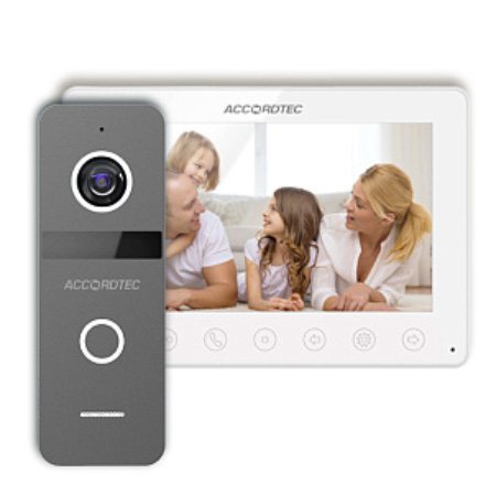 AT-home7 WH-GR комплект видеодомофона AccordTec