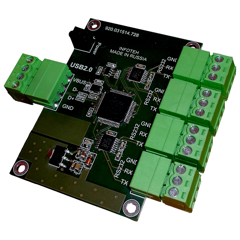 AVT-USB/4RS232 конвертер USB в RS232 Инфотех