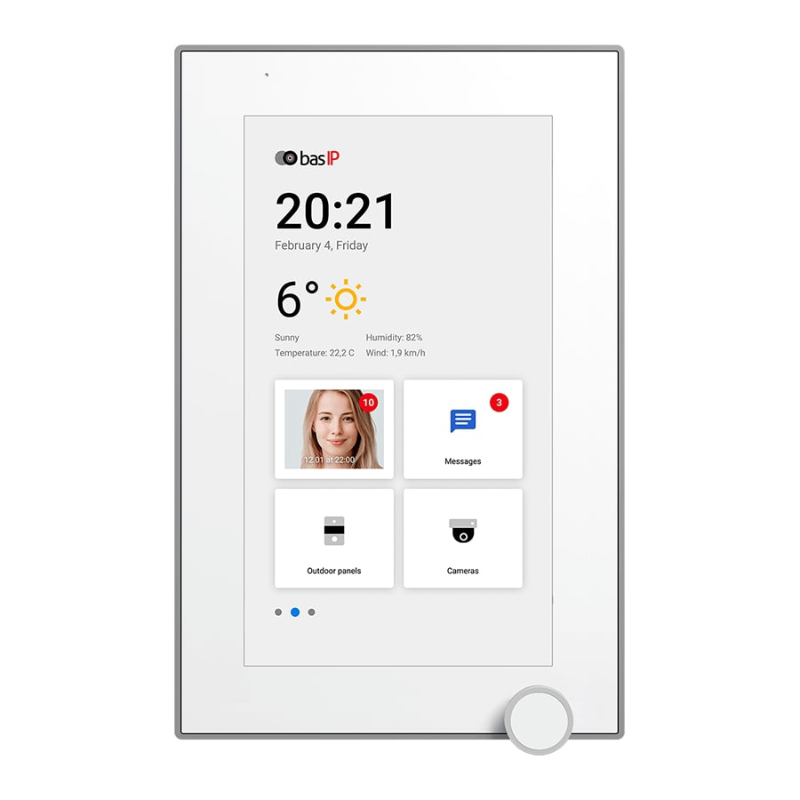 AZ-07L (белый) видеодомофон Bas-IP