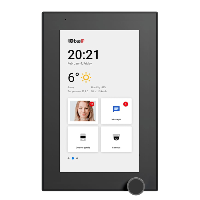 AZ-07L (черный) видеодомофон Bas-IP