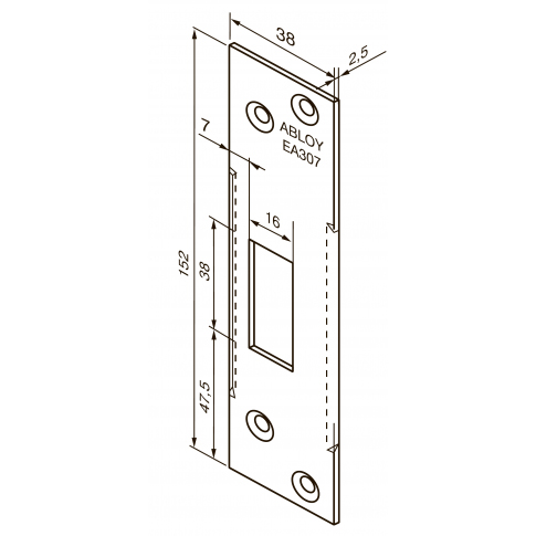 Abloy EA307 запорная планка