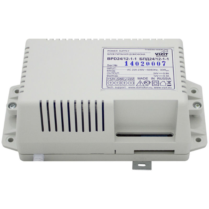 БПД24/12-1-1 блок питания домофона Vizit