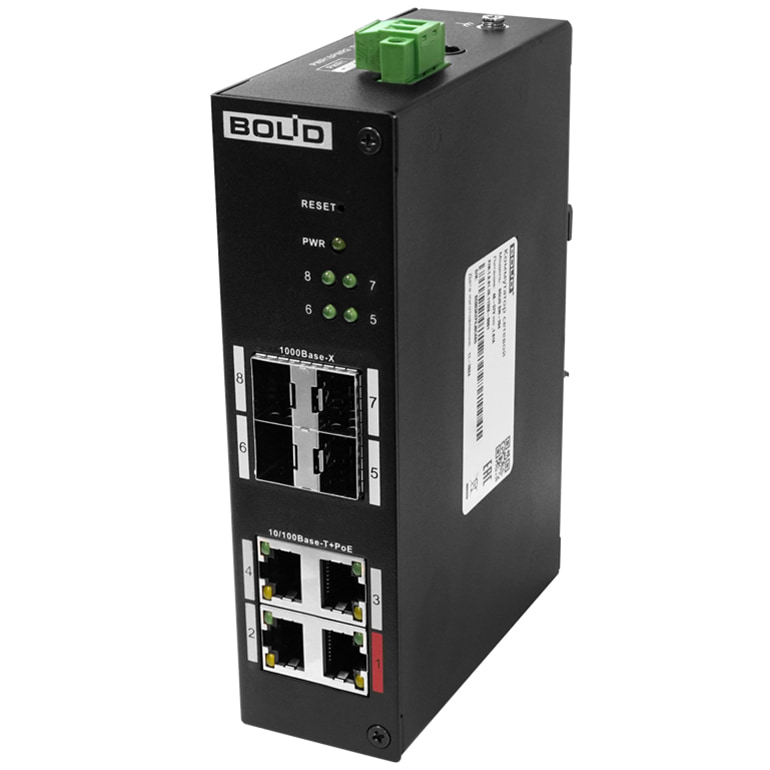 Bolid SW-204 вер.2 PoE коммутатор