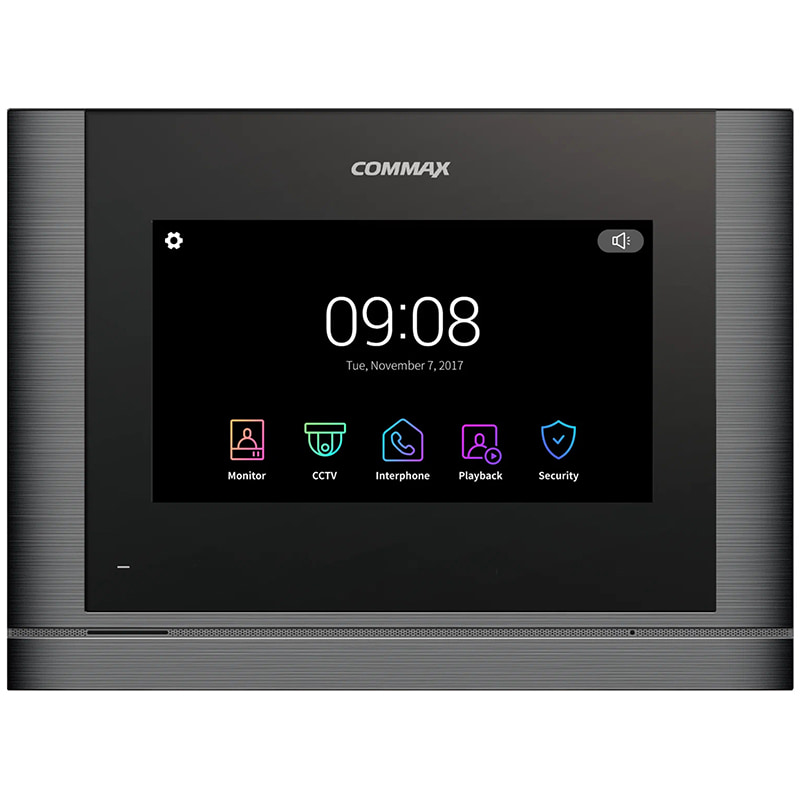 CDV-704MF (темное серебро Black Smog) видеодомофон Commax
