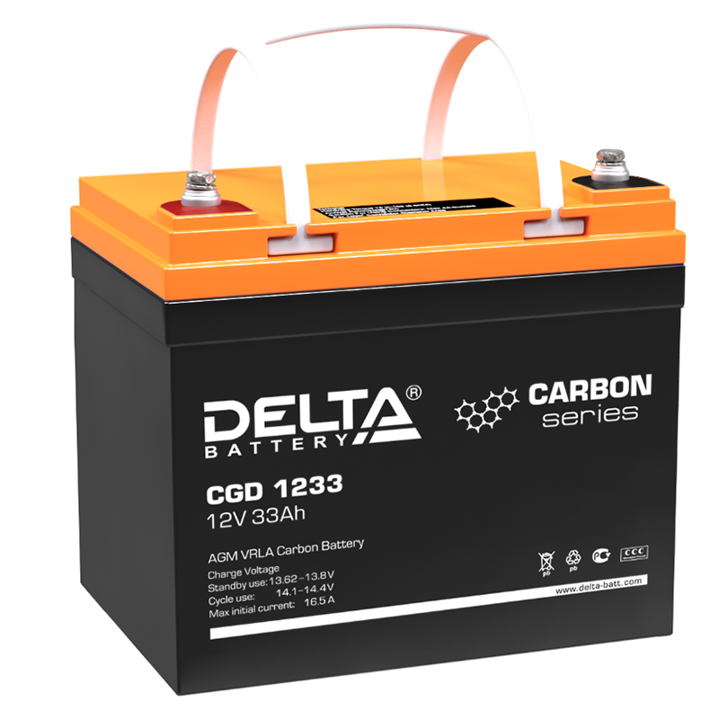 CGD 1233 аккумулятор 33Ач 12В Delta