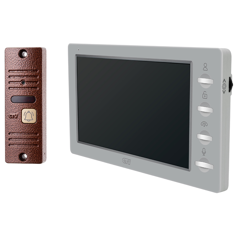 CTV-DP3702 Gamma (дымчатый+бронза) комплект видеодомофона