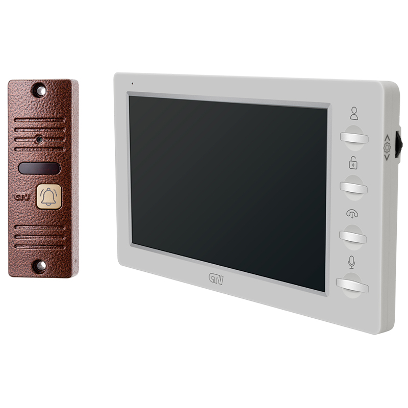 CTV-DP3702 Gamma (платина+бронза) комплект видеодомофона