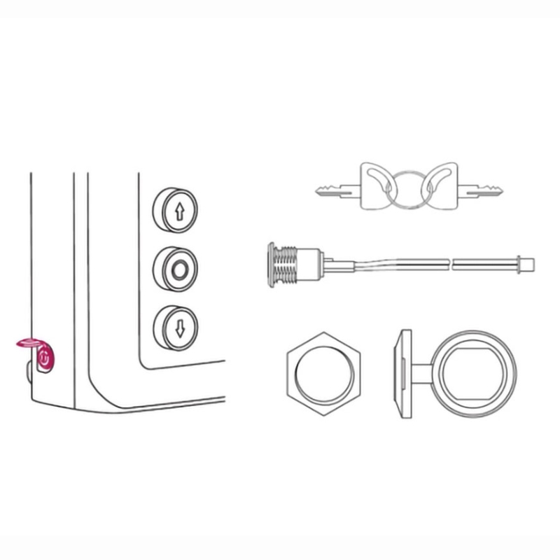 CUTR400.10-A замок блокировки управления Alutech