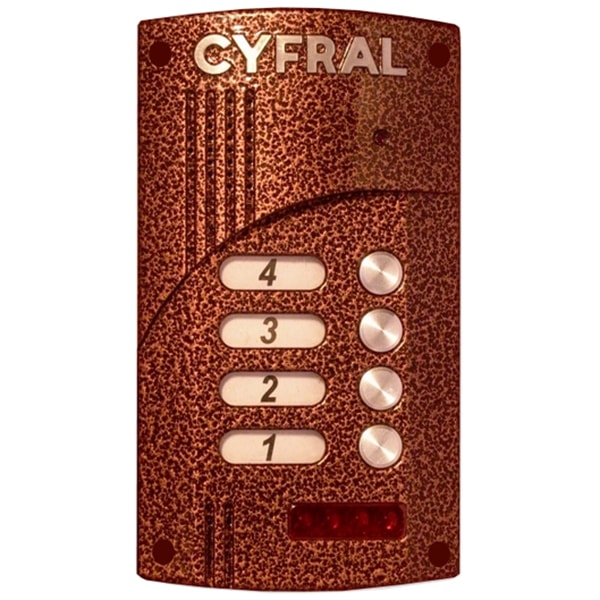 Цифрал M-4.1M/VC с коммутатором блок вызова домофона