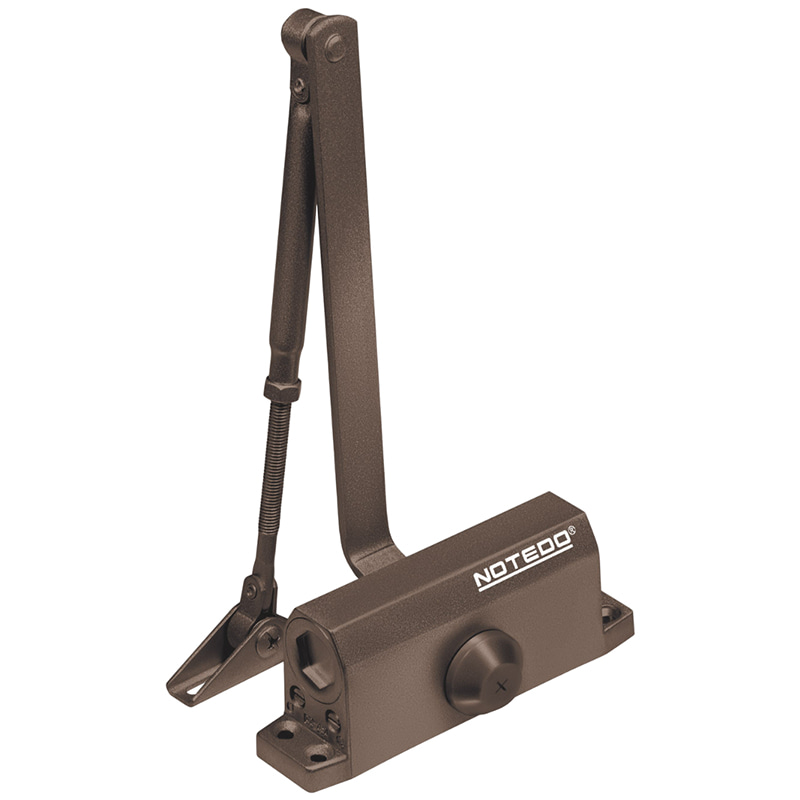 DC-060-I (коричневый) дверной доводчик Notedo