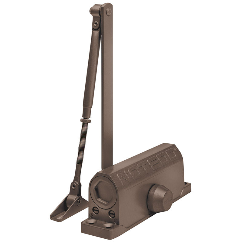 DC-065 "Легкий характер" (коричневый) дверной доводчик Notedo