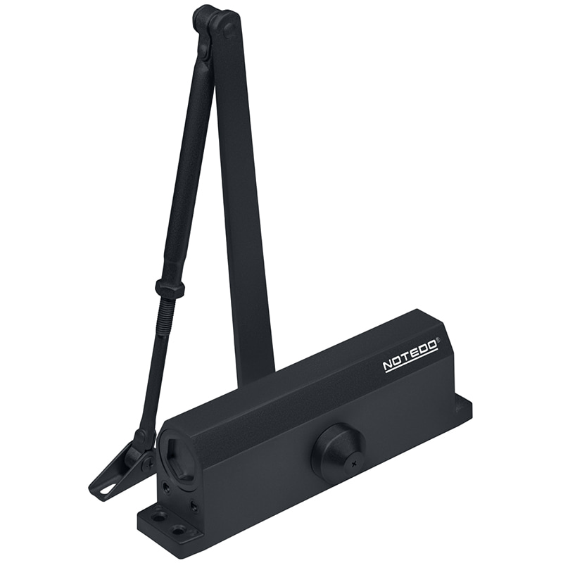 DC-180 "Легкий характер" (черный) дверной доводчик Notedo