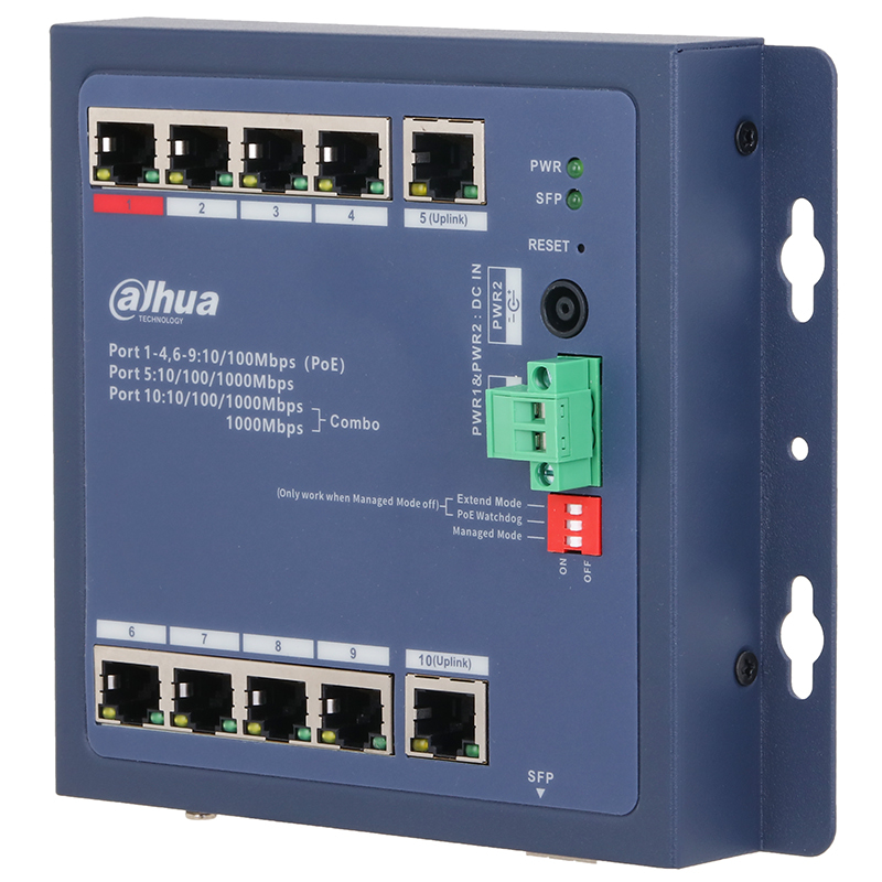 DH-CHS4110-8ET-90-F PoE коммутатор Dahua