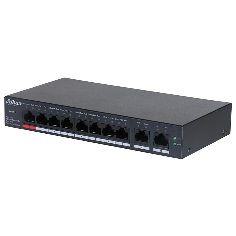 DH-CS4010-8ET-110 PoE коммутатор Dahua