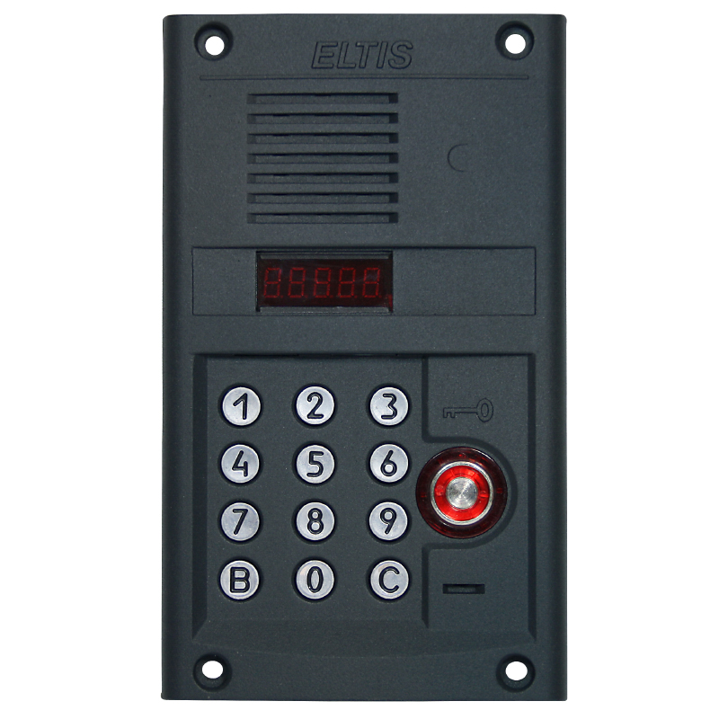 DP305-TD22 (черно-серый муар) блок вызова домофона Eltis