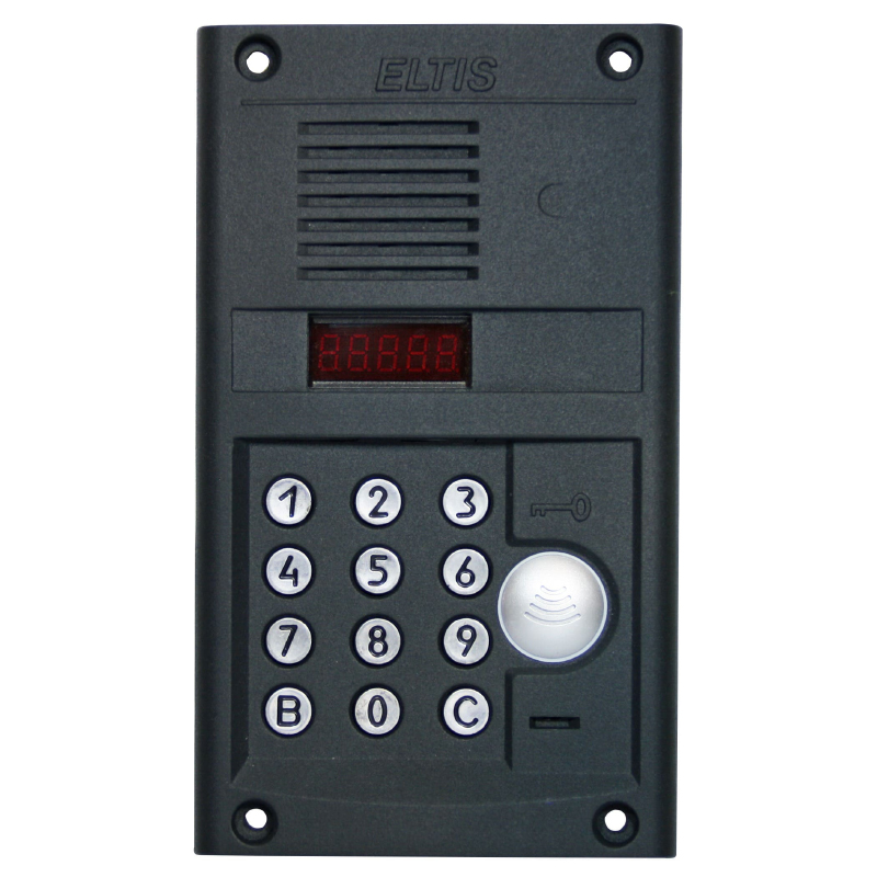 DP400-FDC24 (чёрно-серый муар) блок вызова домофона Eltis
