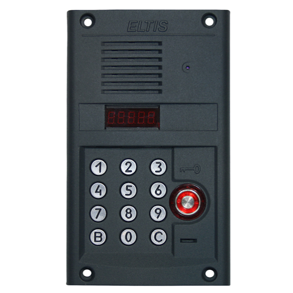 DP400-TDC22 (черно-серый муар) блок вызова домофона Eltis