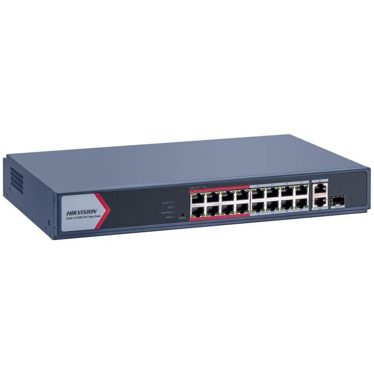 DS-3E1318P-EI/M PoE коммутатор Hikvision