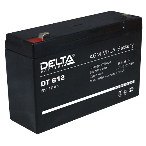 DT 612 аккумулятор 12Ач 6В Delta
