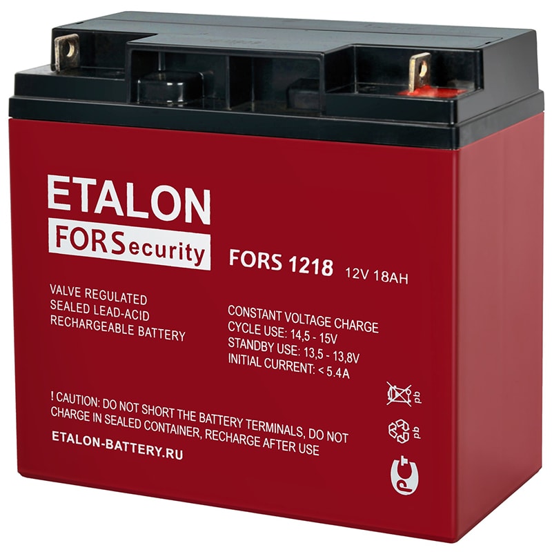 FORS 1218 аккумулятор 18Ач 12В Etalon