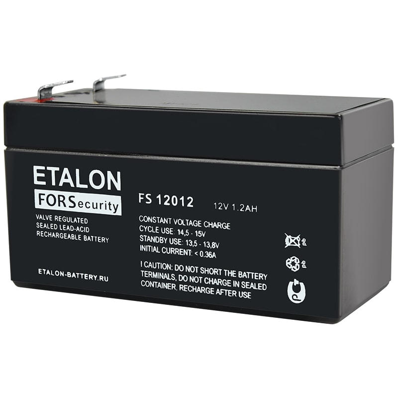 FS 12012 аккумулятор 1.2Ач 12В Etalon