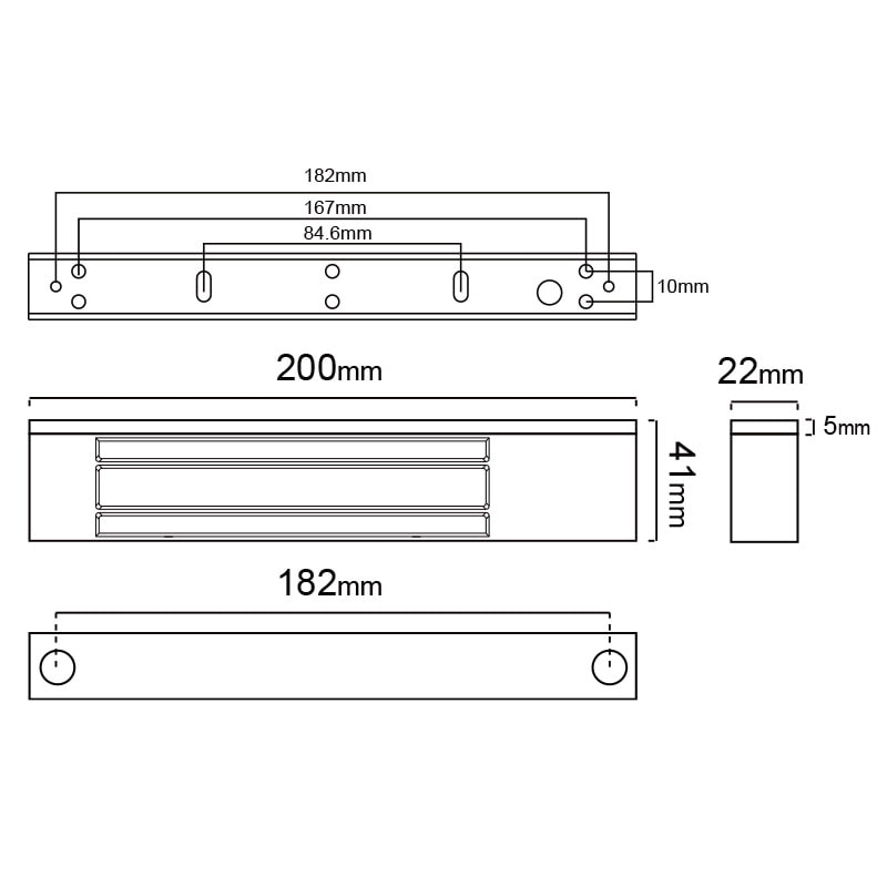 HN-M180W замок электромагнитный Hunter