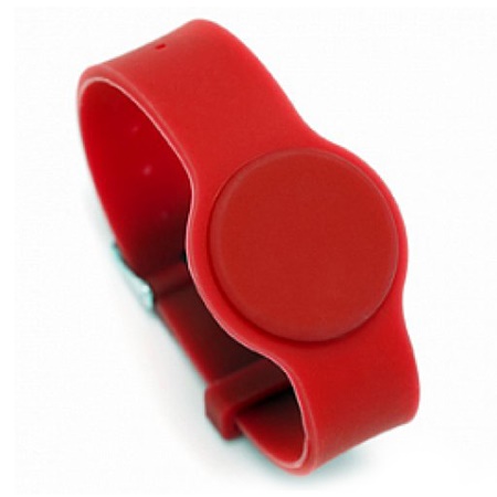 IL-20M (красный) браслет силиконовый с застежкой Mifare