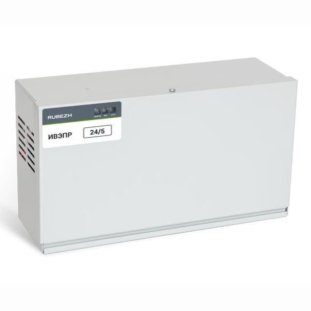 ИВЭПР 24/5 2х12-Р БР блок резервного питания Рубеж