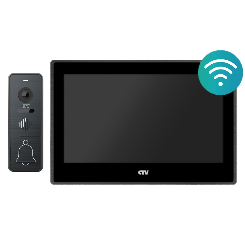 KIT 5702 NG (черный + графит) комплект видеодомофона CTV
