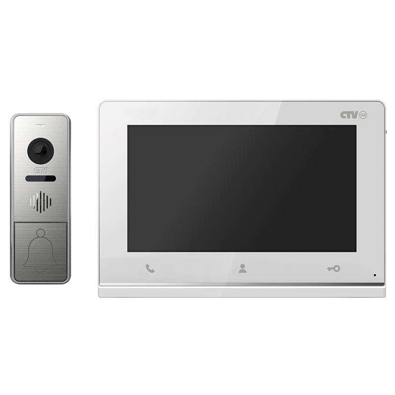 KIT Hello 7 (белый + серебро) комплект видеодомофона CTV