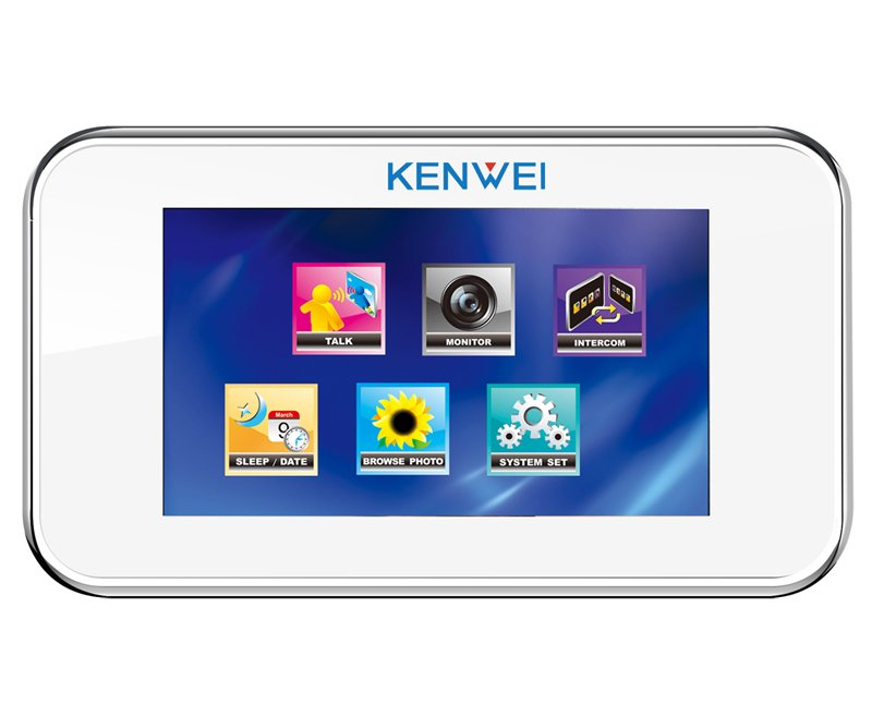 KW-S702TC (белый) видеодомофон Kenwei