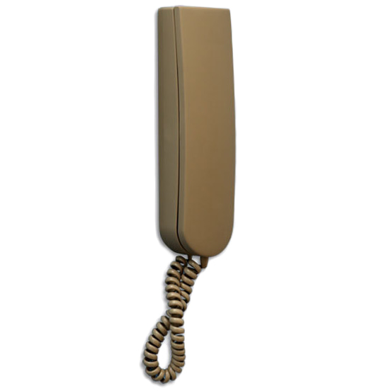 LM UKT-2 бархатная (бежево-серый) трубка домофона Laskomex