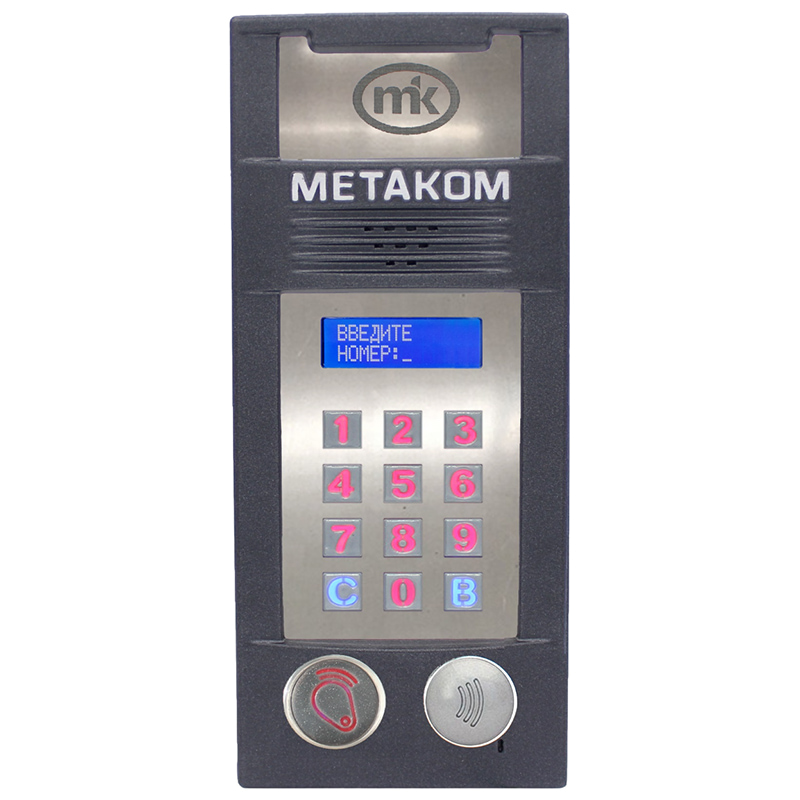 MK2018-RFMFCG блок вызова домофона Метаком