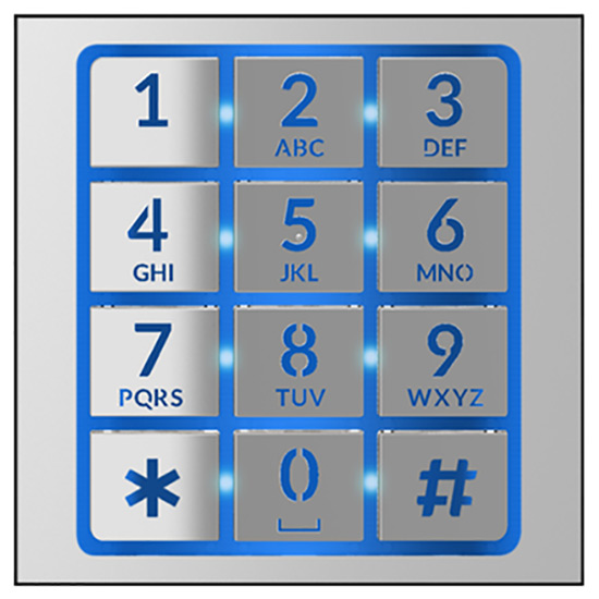 MTMFNA накладка модуля с клавиатурой BPT