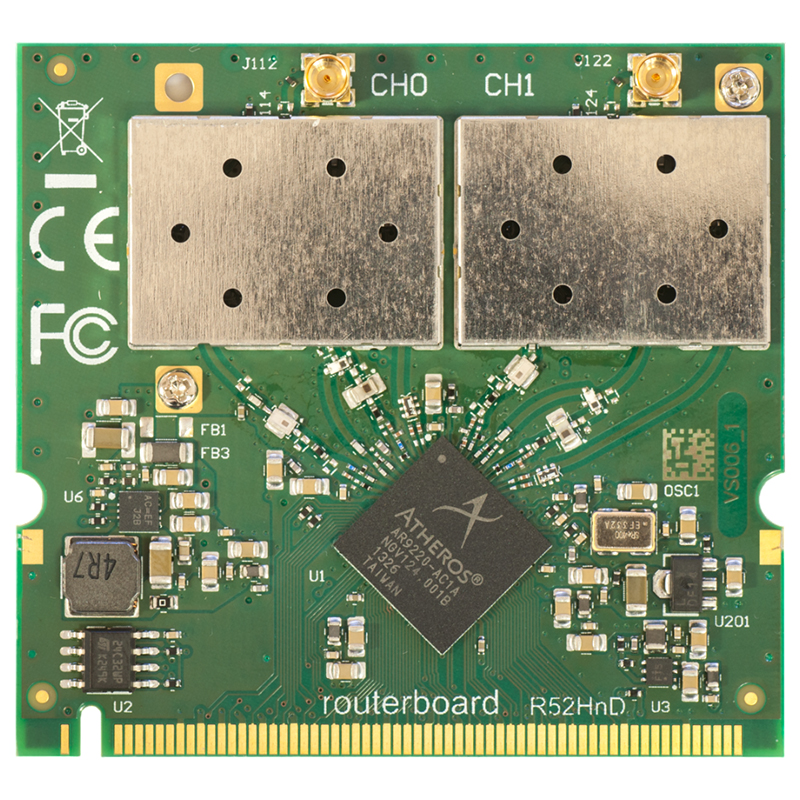 Mikrotik R52HnD радиокарта