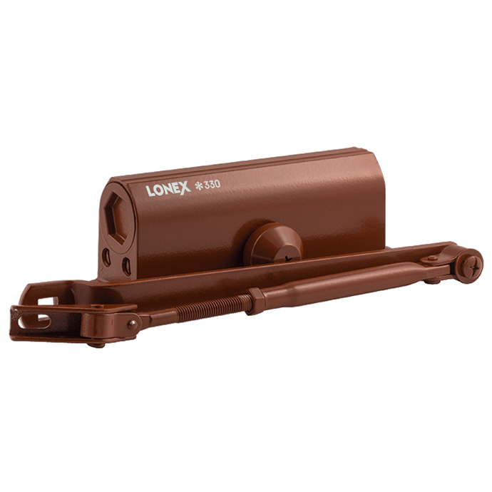 Нора-М 330 LONEX (коричневый) дверной доводчик