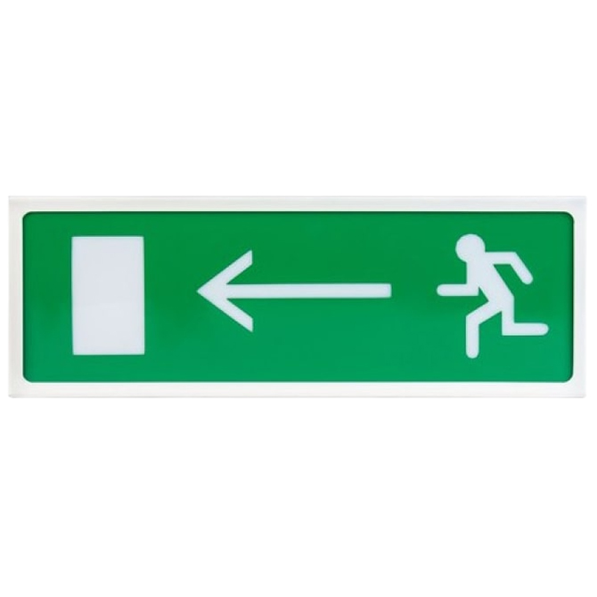 ОПОП 1-8 12В "Бегущий человек + стрелка влево" табло световое Рубеж