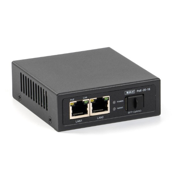 SKAT PoE-2E-1S PoE коммутатор Бастион