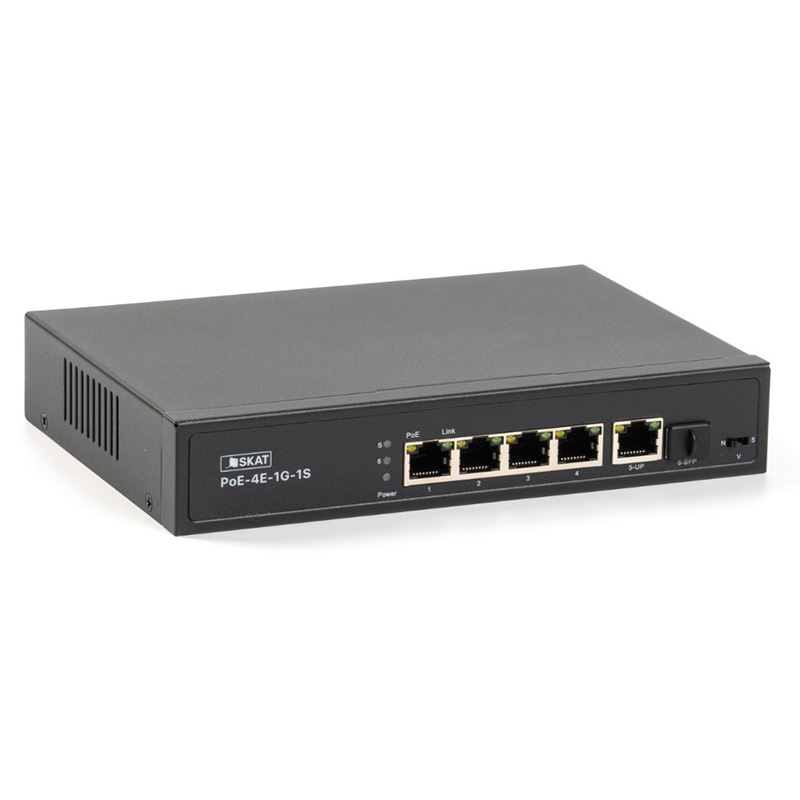 SKAT PoE-4E-1G-1S PoE коммутатор Бастион