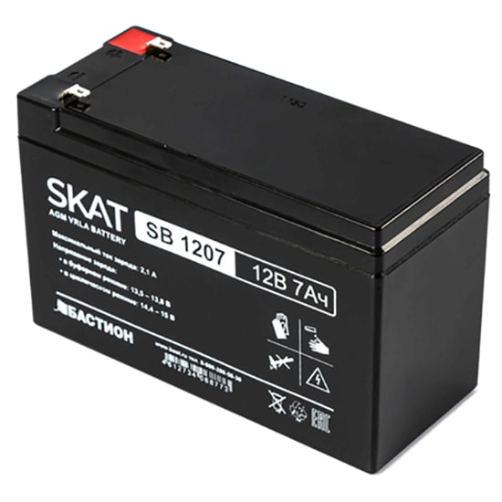 SKAT SB 1207 аккумулятор 7Ач 12В Бастион