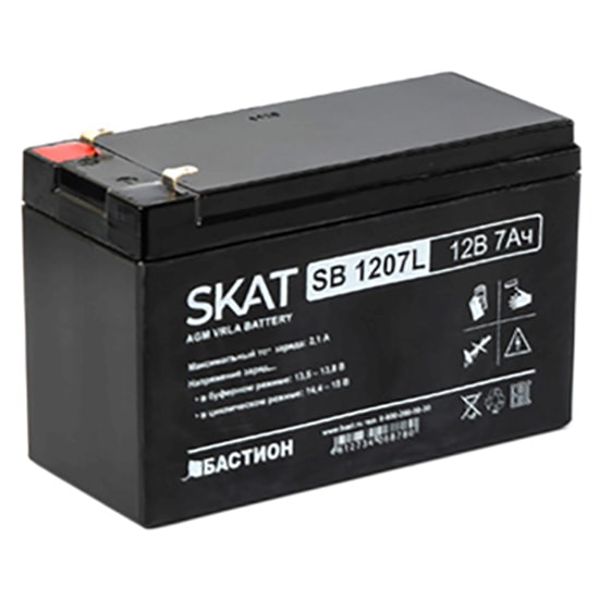 SKAT SB 1207L аккумулятор 7Ач 12В Бастион