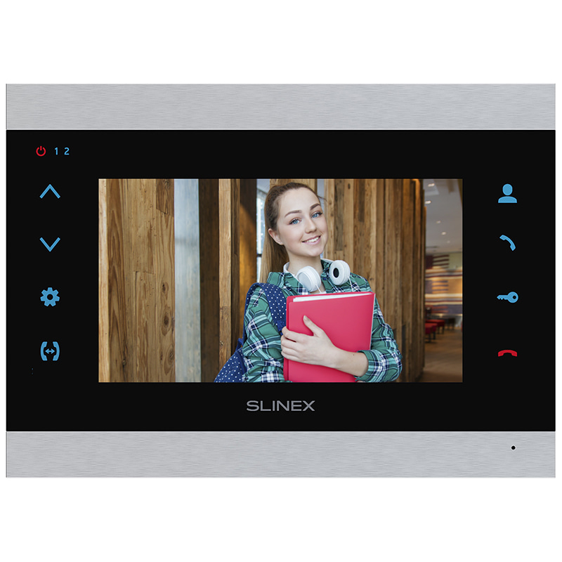 SL-07N Cloud (серебро-черный) видеодомофон Slinex