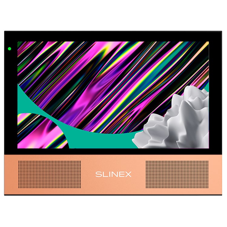 Sonik 7 (черный+розовое золото) видеодомофон Slinex