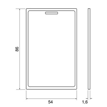 TK4100 Clamshell карта с прорезью Em-marine (квадратная антенна) Hunter