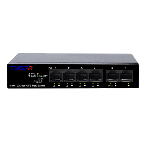TR-NS1106-60-4POE PoE коммутатор Trassir